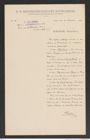 k.k. naturhistorisches Hofmuseum, Intendanzakten 1885-1896 (Hauer), Aktenzahl Z.654/1891, Seite 1